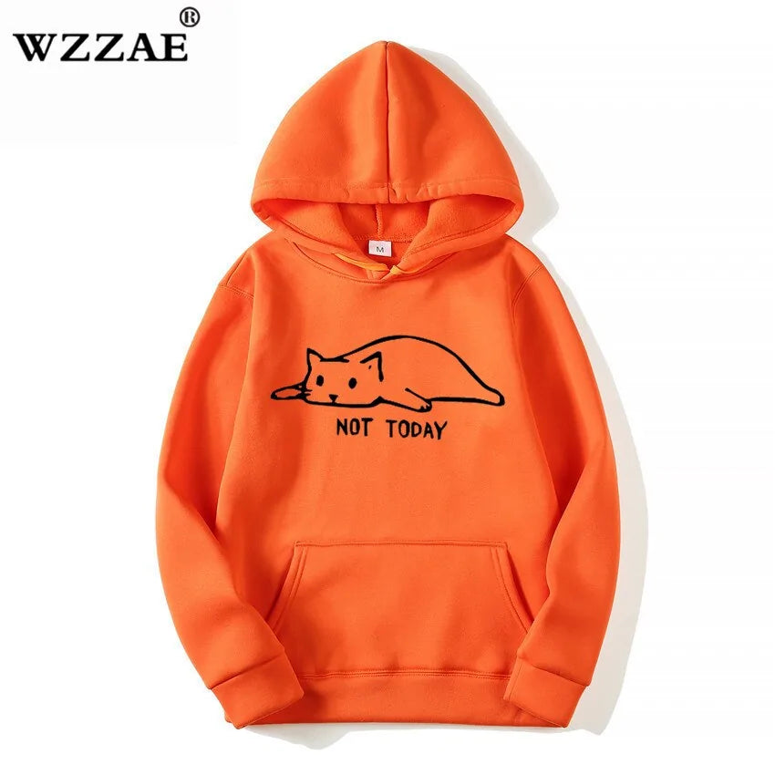 Mens Kawaii Cat pullover Hoodies