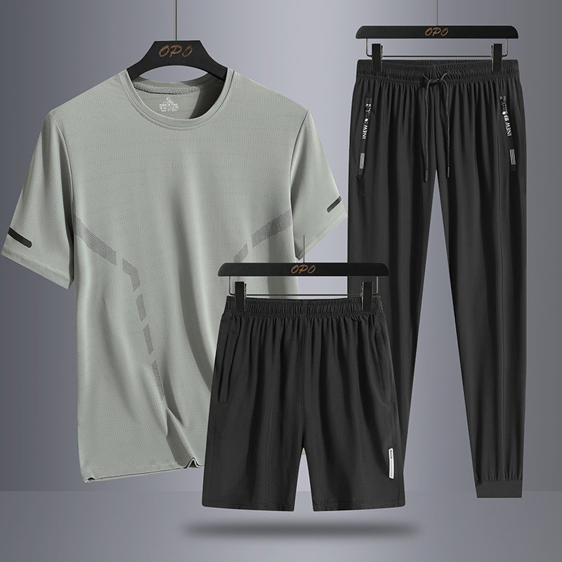 Men's Sports Three-piece Thin Breathable