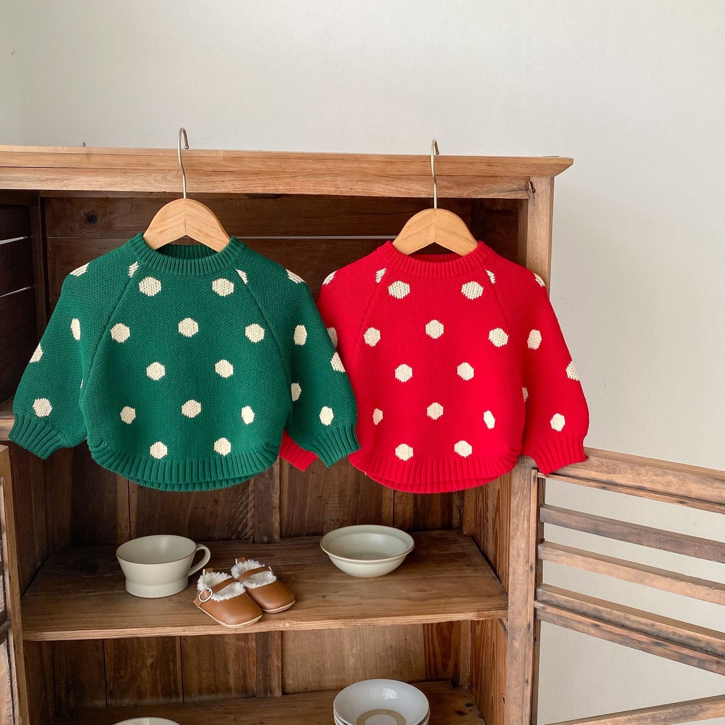 Children's Cotton Jacquard Knitted Pullover