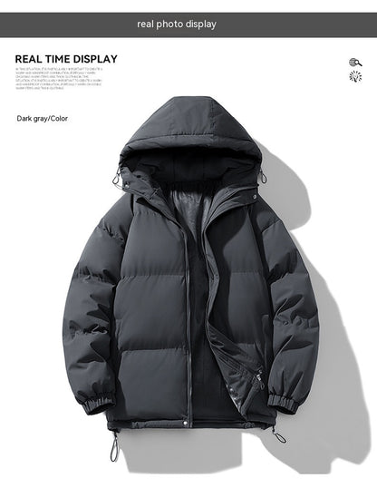 Men's Hooded Coat Thickened Cotton-padded Jacket