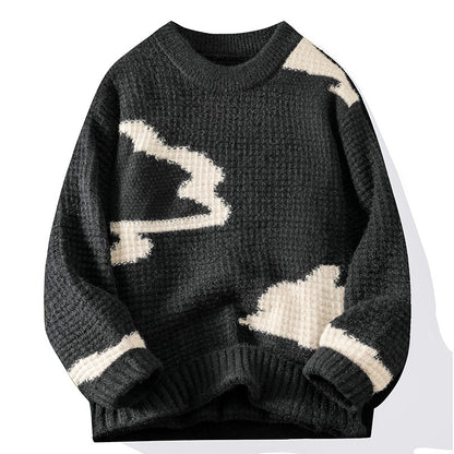 Mens jacquard Knitwear Sweater