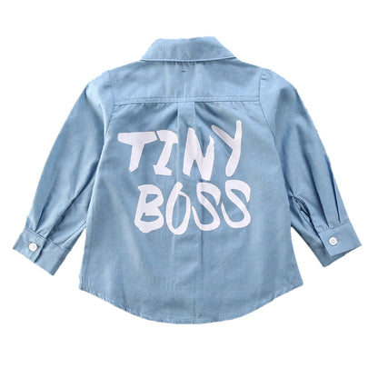 Children's TINY Letter Coat Shirt