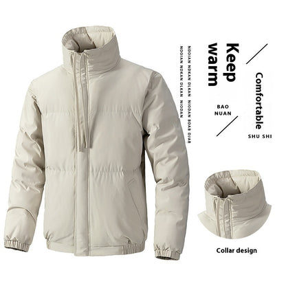 Men's Winter Thickened Stand Collar Bread Coat