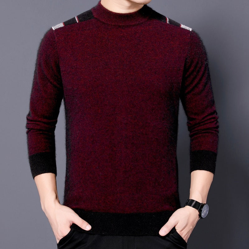 Long-sleeved Mock Neck Sweater