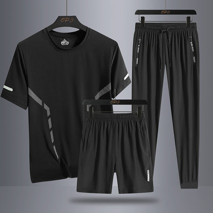 Men's Sports Three-piece Thin Breathable