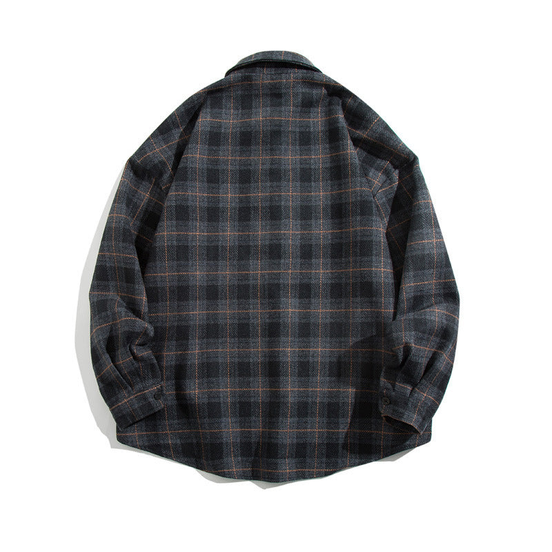 Brushed Thickened Thermal Plaid Shirt