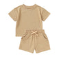 Short Sleeve Baby Organic Cotton Shorts Suit