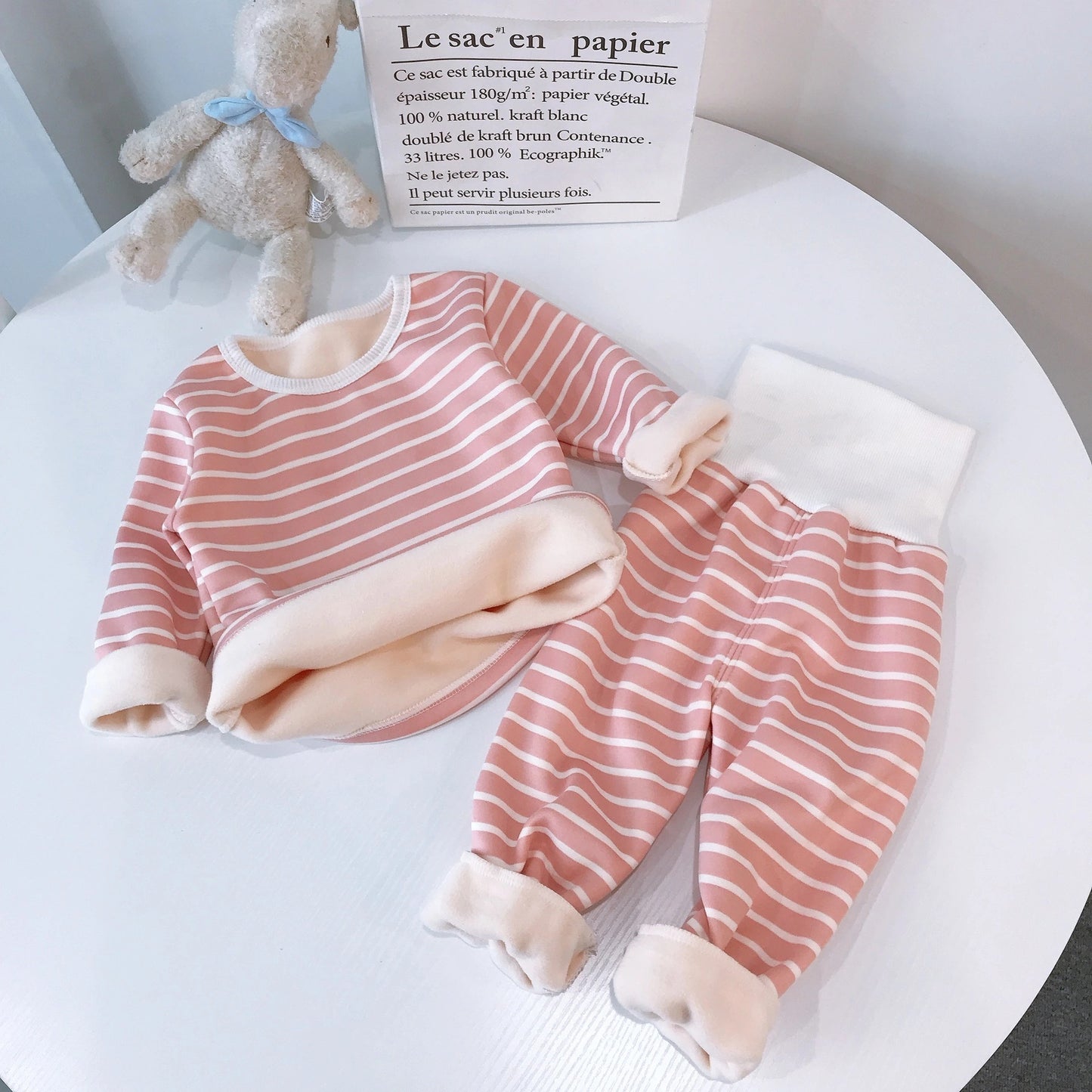 Children's Pajamas High Waist Belly Protection Two-piece Set