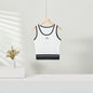 U-neck Camisole Contrast Color Slim Fit Bodybuilding All-match