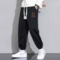 Mens Cropped Casual Loose Long Pants