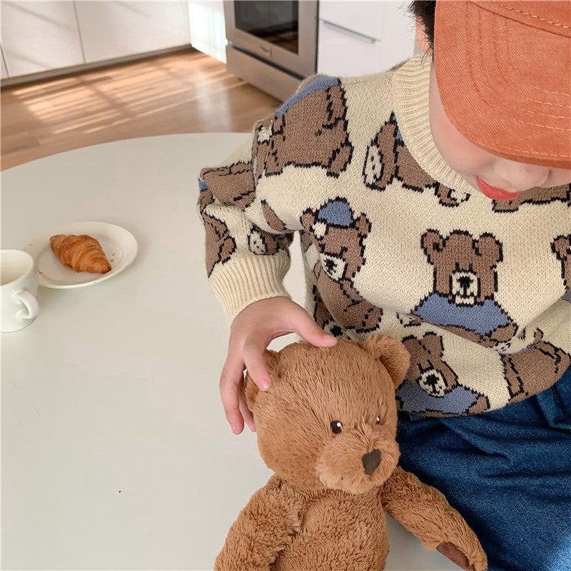 Children's Clothing Bear Sweater