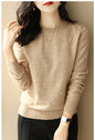 Womens Half High Collar Knitted Bottoming Shirt Sweater