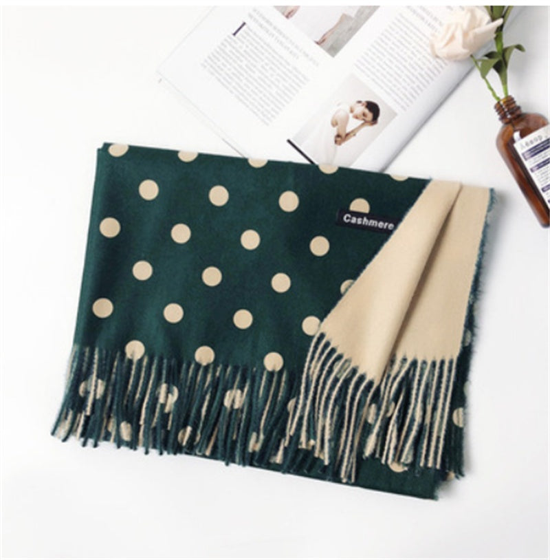 Cashemere Warm Polka Dot Scarf