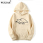 Mens Kawaii Cat pullover Hoodies