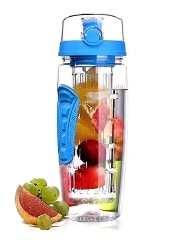 Plastic Sport Fruit Infuser Water Bottle BPA-Free