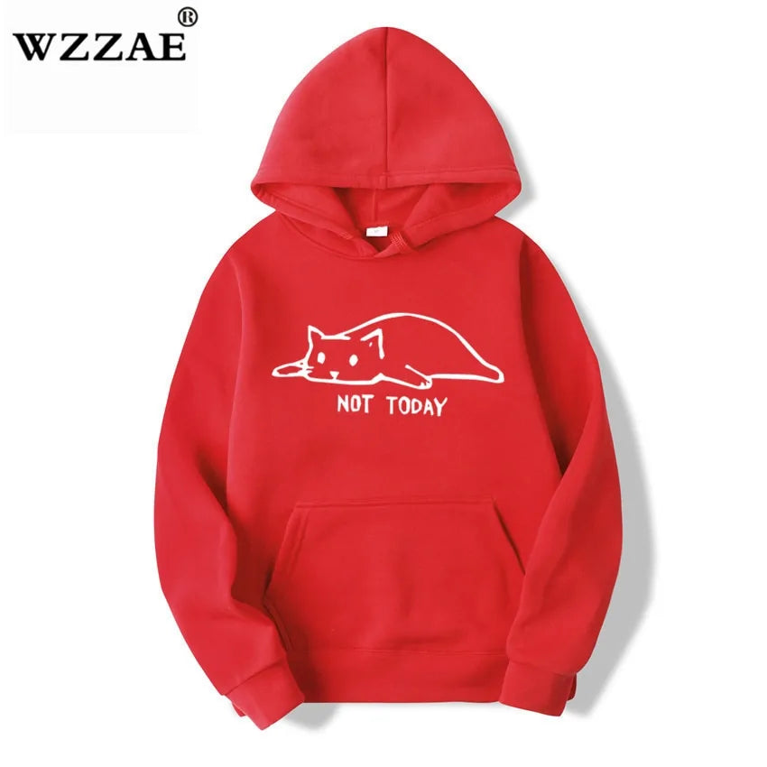 Mens Kawaii Cat pullover Hoodies