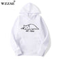 Mens Kawaii Cat pullover Hoodies